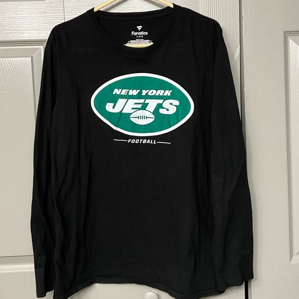 NFL New York Jets long sleeve T Shirt Unisex Women - Men Large From Fanatics.